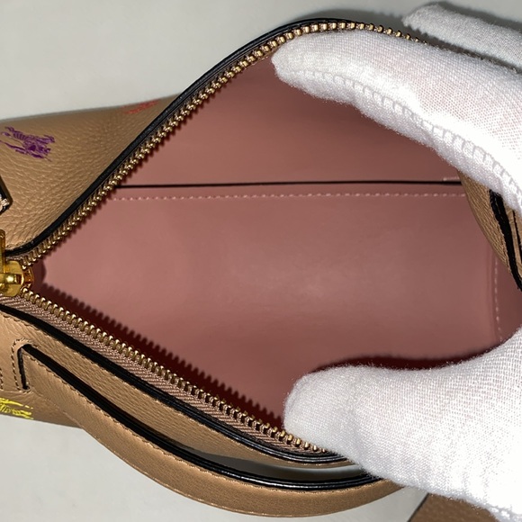 BURBERRY THE EKD LEATHER BARREL BAG IN NEUTRALS/MULTI - Picture 13 of 17